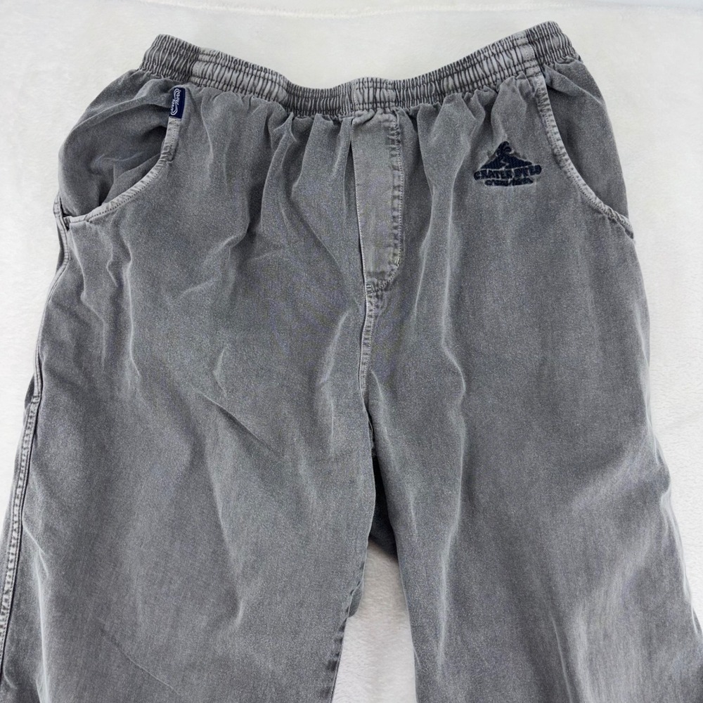 Crazy Shirts Hawaii Original Crater Dyed Gray Cotton Elastic Waist Pants XXL